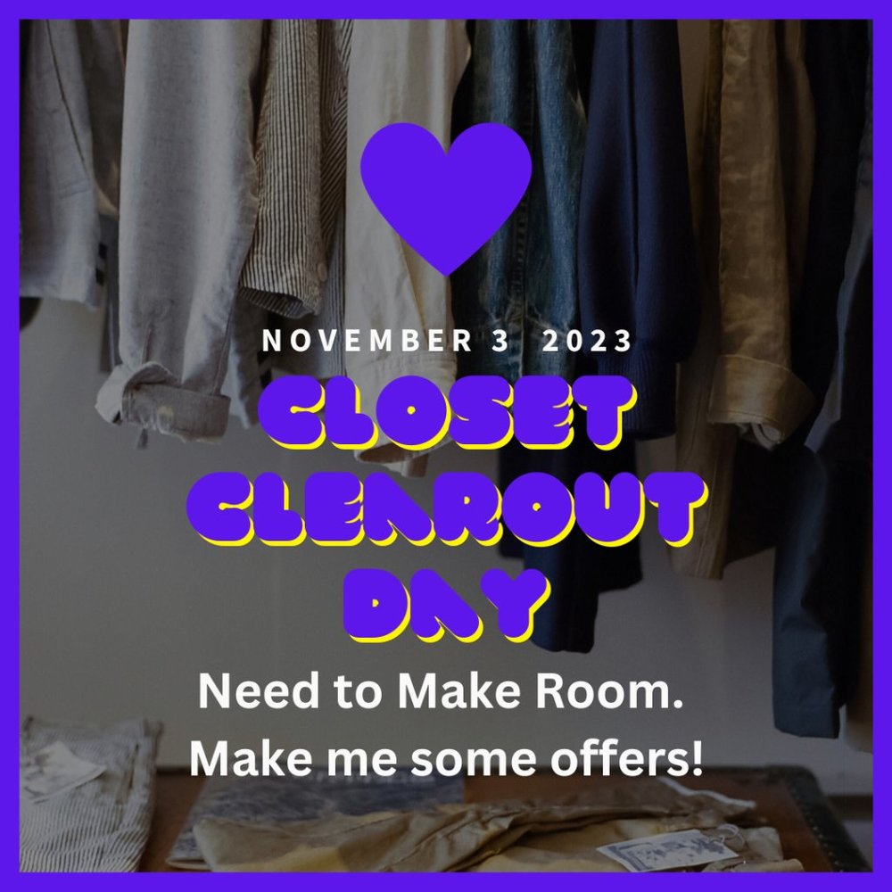 Closet Clearout Day!!